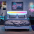 Twin Bed Frame with LED Lights Twin Bed Frame with LED Lights