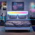 Twin Bed Frame with LED Lights Twin Bed Frame with LED Lights