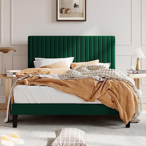 Full Size Upholstered Platform Bed Frame