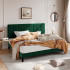 King Upholstered Platform Bed Frame