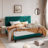 King Upholstered Platform Bed Frame