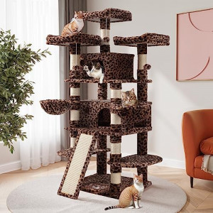 68 Inches Multi-Level Large Cat Tree