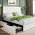 Upholstered Full Size Platform Bed Frame Upholstered Full Size Platform Bed Frame
