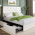 Upholstered Queen Size Platform Bed Frame Upholstered Queen Size Platform Bed Frame